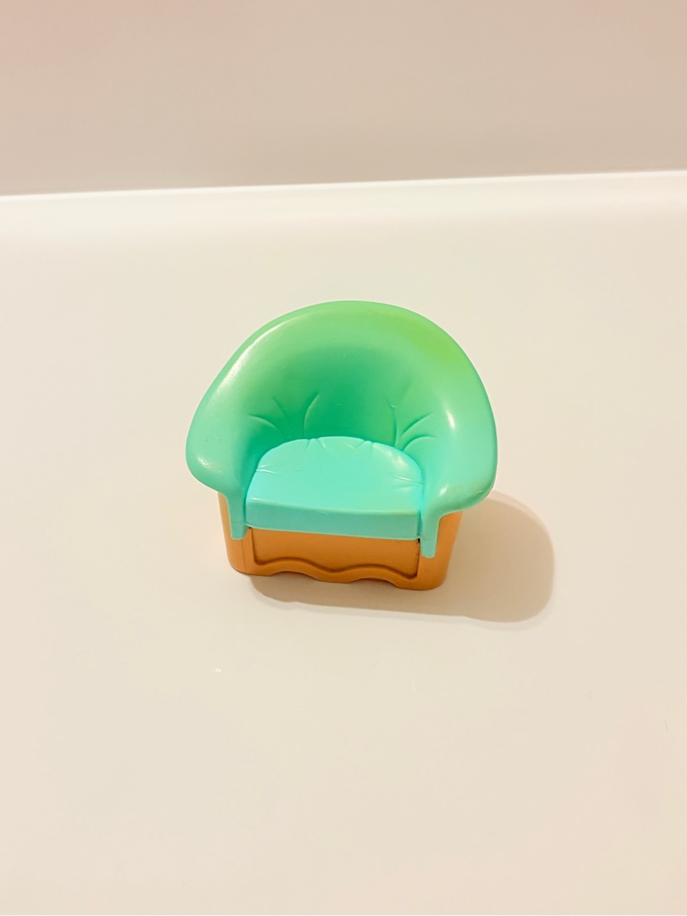 1993 Fisher-Price Loving Family Teal Blue Chair Furniture Replacement Part